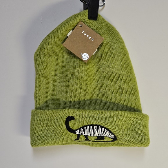 fuego Other - Fuego Mamasaurus Beanie Cap Hat Adult Unisex Green New With Tags